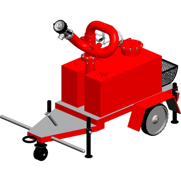 Trailer Mounted Foam Monitor with Foam Tank Trailer Mounted Foam Monitor with Foam Tank